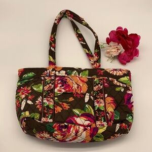 Vera Bradley shoulder bag in pretty brown floral